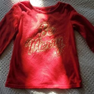 5T, "Be Merry" Christmas shirt